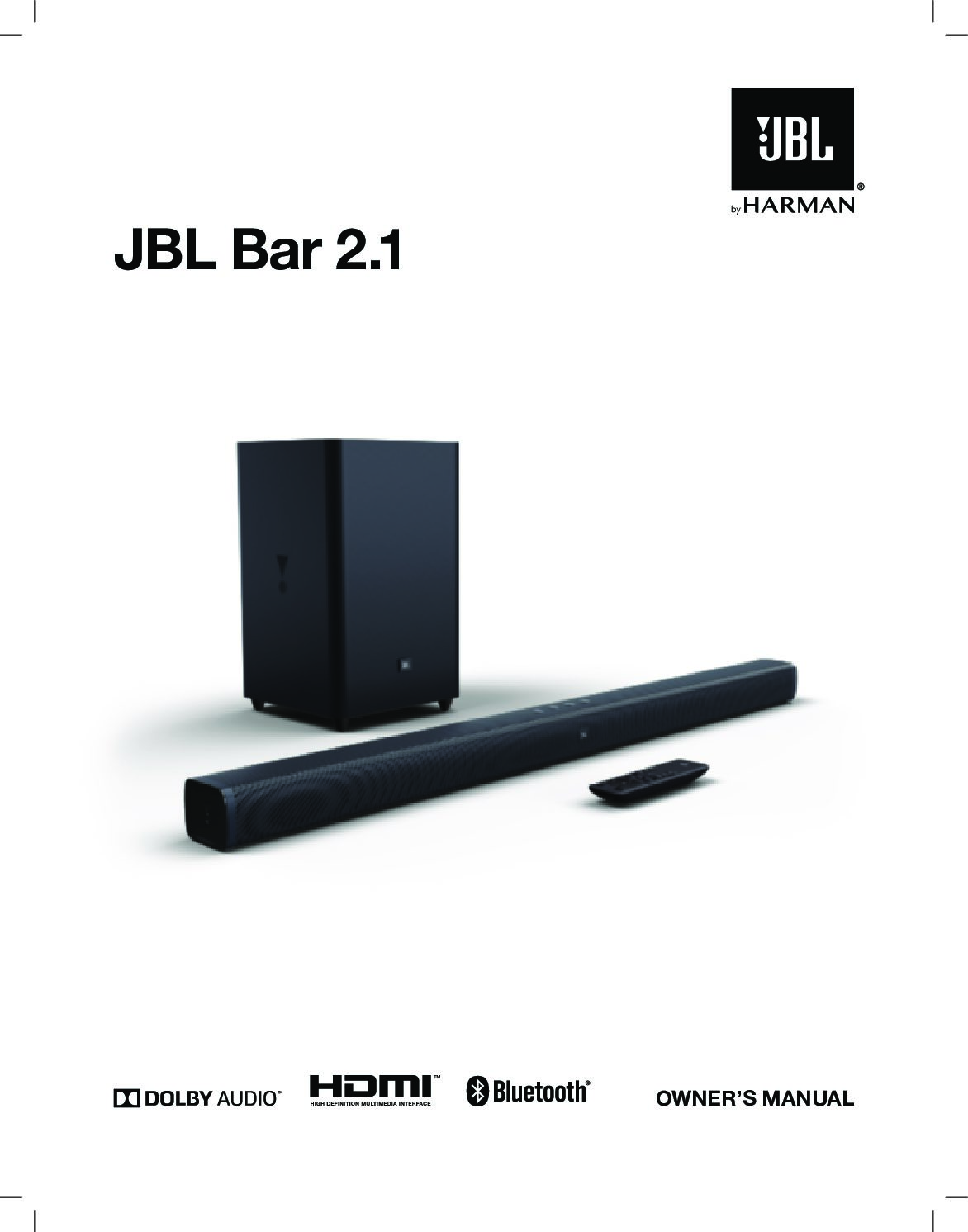 JBL Sound Bar 2.1 Owners Tiffin Motorhomes Australia